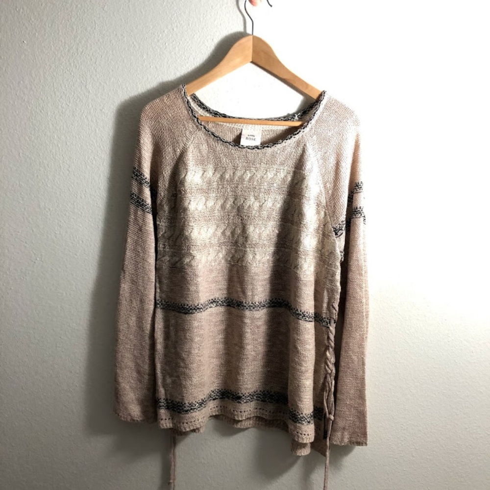 LIKE NEW Blush Scoop Neck Sweater, Knox Rose
